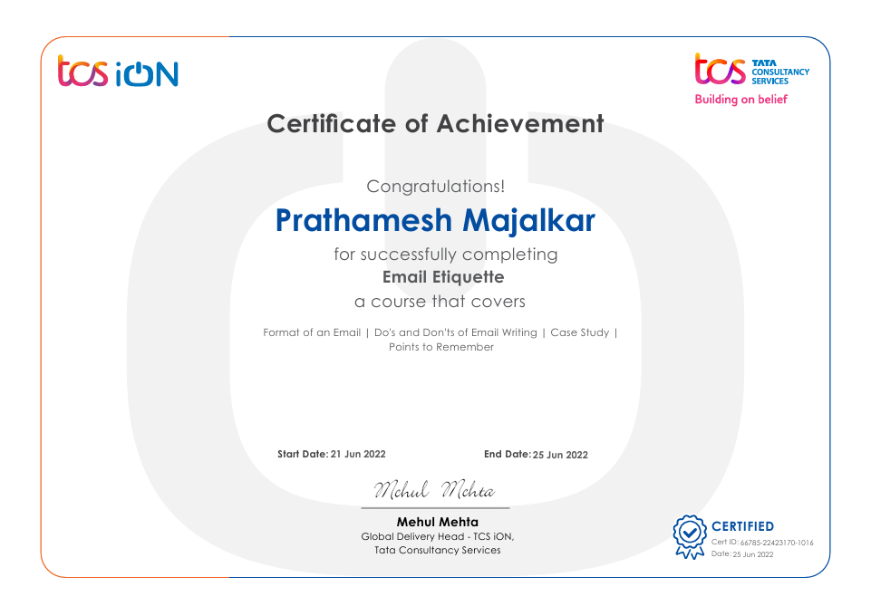 Certificate 4