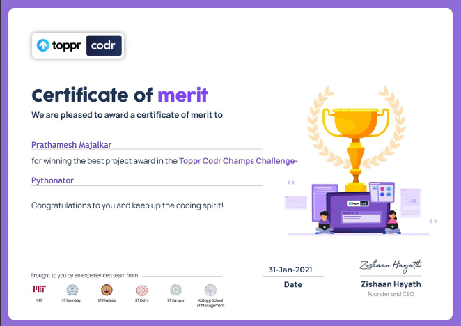 Certificate 1